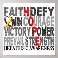 Hope Word Collage Hepatitis C