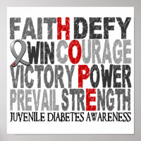 Hope Word Collage Juvenile Diabetes