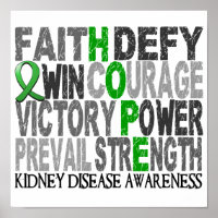 Hope Word Collage Kidney Disease