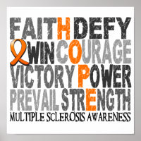 Hope Word Collage Multiple Sclerosis