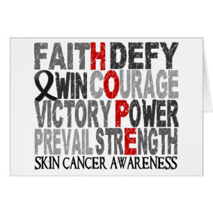Hope Word Collage Skin Cancer