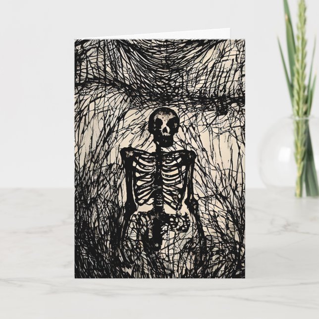 Hope You had a Skeleton of Fun this Halloween Card (Front)