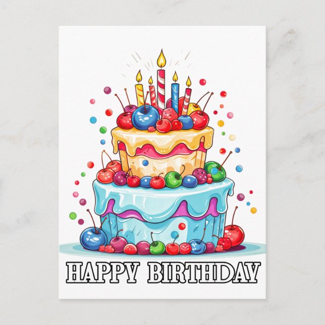 Hope You Have A Happy Birthday Postcard (Front)