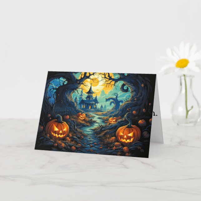 Hope You Have A Happy Halloween Card (Small Plant)