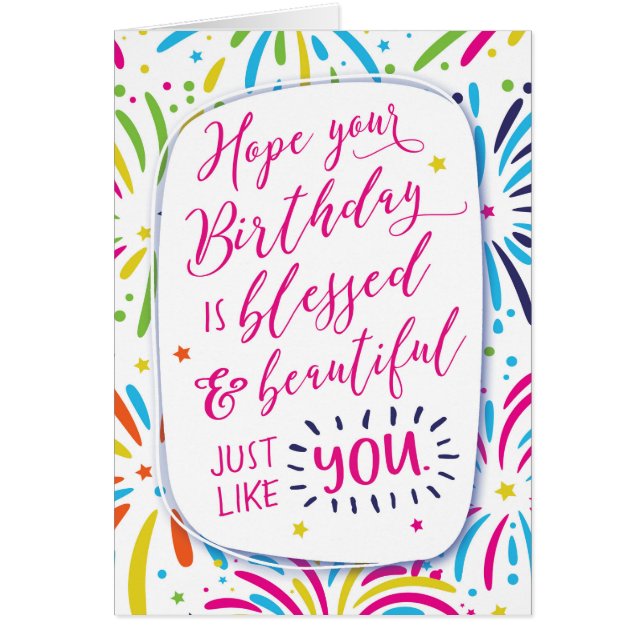 Hope your Birthday is Blessed and Beautiful Just l (Front)