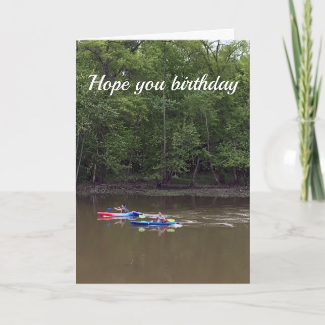 HOPE  **YOUR BIRTHDAY** IS SMOOTH AND ENJOYABLE CARD (Front)
