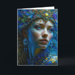 Hope Your Day is Enchanted | Fantasy Art Card<br><div class="desc">Let someone know you are thinking about them and wish them an enchanted day with this gorgeous ai art card. Beautiful princess warrior Goddess woman with gold and jewels and an ethereal fantasy art mystical vibe.</div>