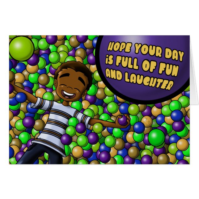 "Hope Your Day is Full of Fun & Laughter" (Front Horizontal)