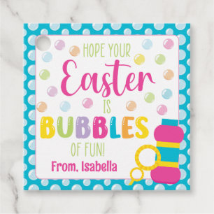 Hope Your Easter is Bubbles of Fun Favour Tags