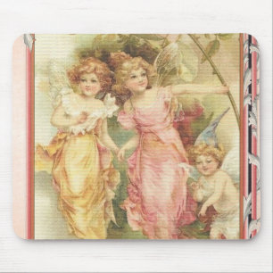 Hopeful - Angels & Flowers Mouse Pad
