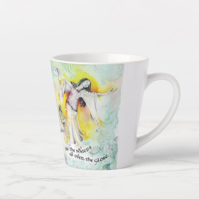 "Hopeful God/Seamstress" Latte Mug (Right)