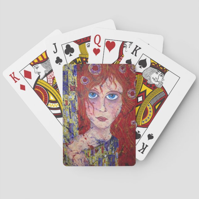 HOPEFUL MAIDEN playing cards (Back)