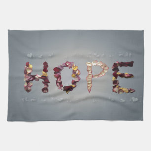 Hopeful Roses Kitchen Towel