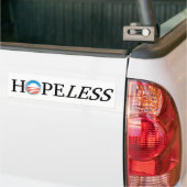 HOPELESS BUMPER STICKER (On Truck)
