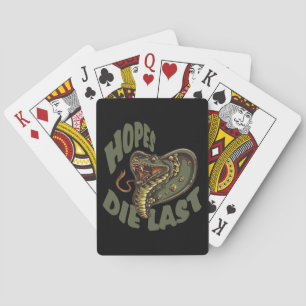 Hopes die last - COBRA SNAKE Playing Cards