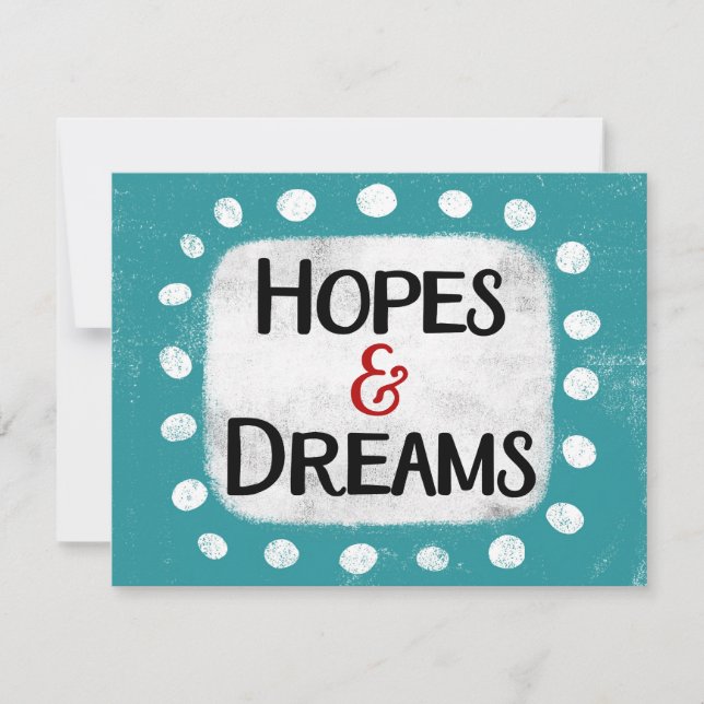 Hopes & Dreams Greeting Card (Front)