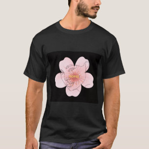 HOPES! – portrait floral minimal T-Shirt