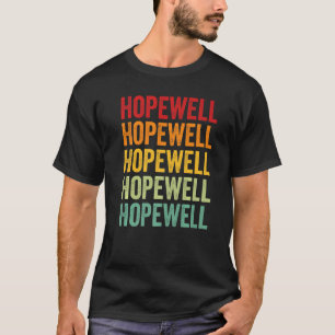 Hopewell County Virginia Rainbow Text T-Shirt
