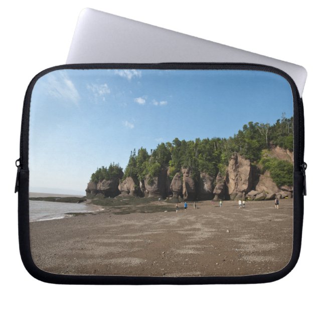 Hopewell Rocks and The Ocean Tidal Exploration Laptop Sleeve (Front)