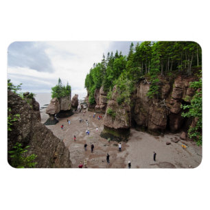 Hopewell Rocks Low Tide Canada Flex Magnet