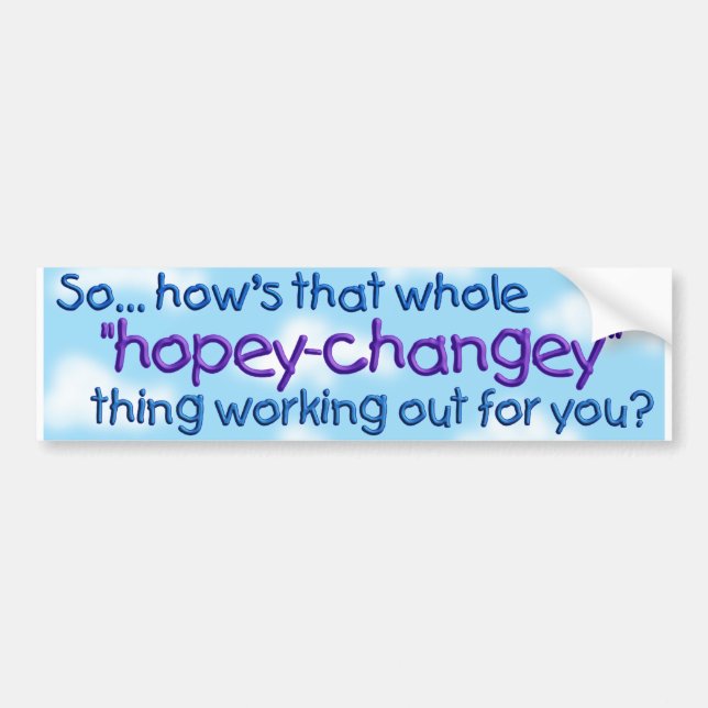 hopeychgy bumper sticker (Front)