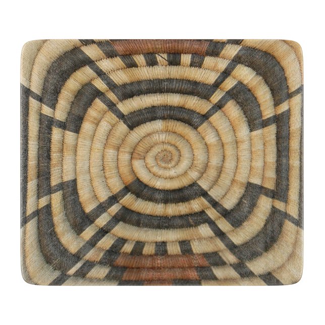 Hopi Coil Basket Cutting Board (Front)
