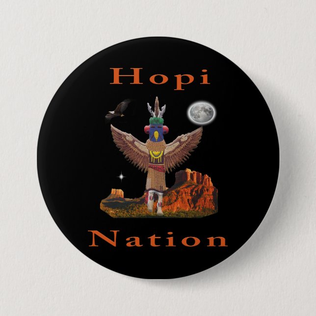 Hopi Nation 3 Inch Round Button (Front)