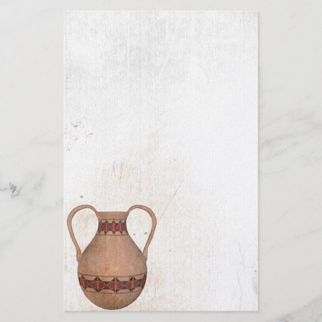 Hopi Pueblo Pottery  Stationery (Front)