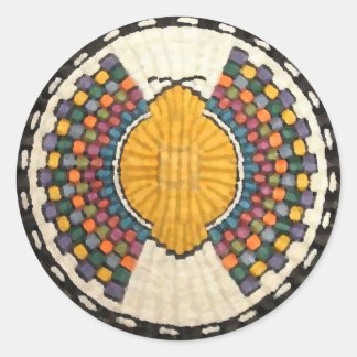 Hopi Snake Motif Vintage Native American Classic Round Sticker