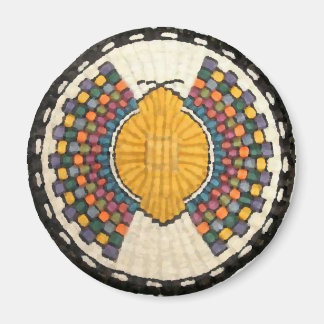 Hopi Snake Motif Vintage Native American Magnet