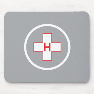 Hôpital de tapis de souris d'héliport