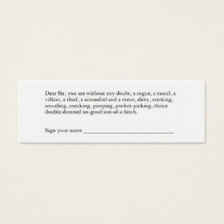 Hopkin's Card