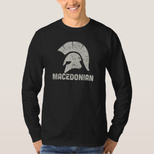 Hoplite Macedonian Balkan Republic Of Macedonia T-Shirt