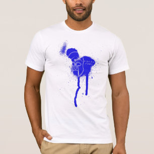 hoplite molon labe blue t-shirt