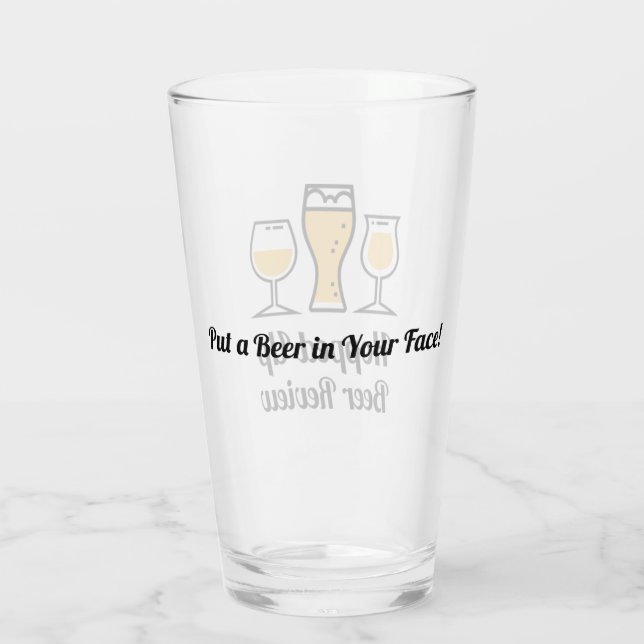 Hopped Up Beer Review - PABIYF Pint Glass (Back)