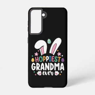 Hoppiest Grandma Ever Mom Family Easter Bunny Eggs Samsung Galaxy Case