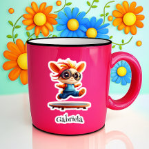 Hoppin' Bunny Personalized Vinyl Sticker