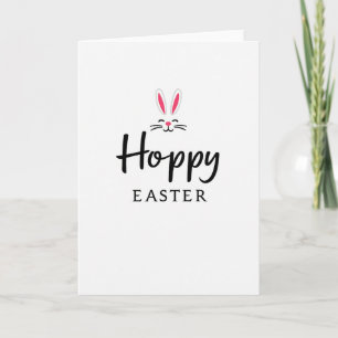 Hoppy Animal Easter Card