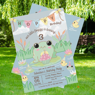 Hoppy Birthday Kids Party Invitation
