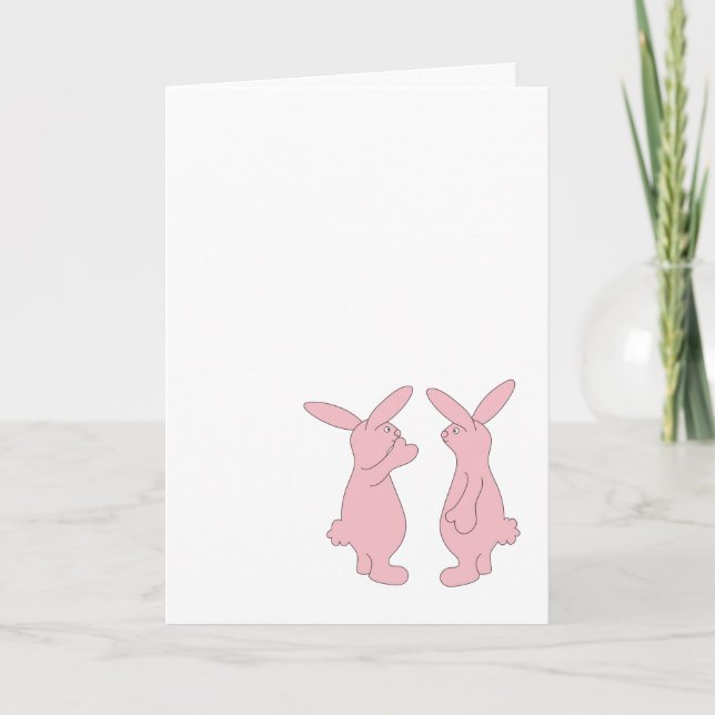 Hoppy Birthday Rabbits Card (Front)