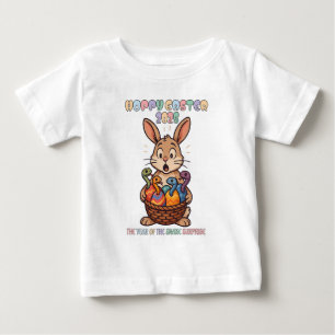 Hoppy Easter 2025: The Year of the Snake Surprise! Baby T-Shirt
