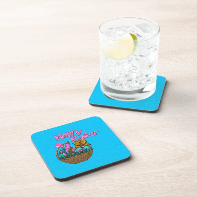 Hoppy Easter Basket Coaster (Right Side)