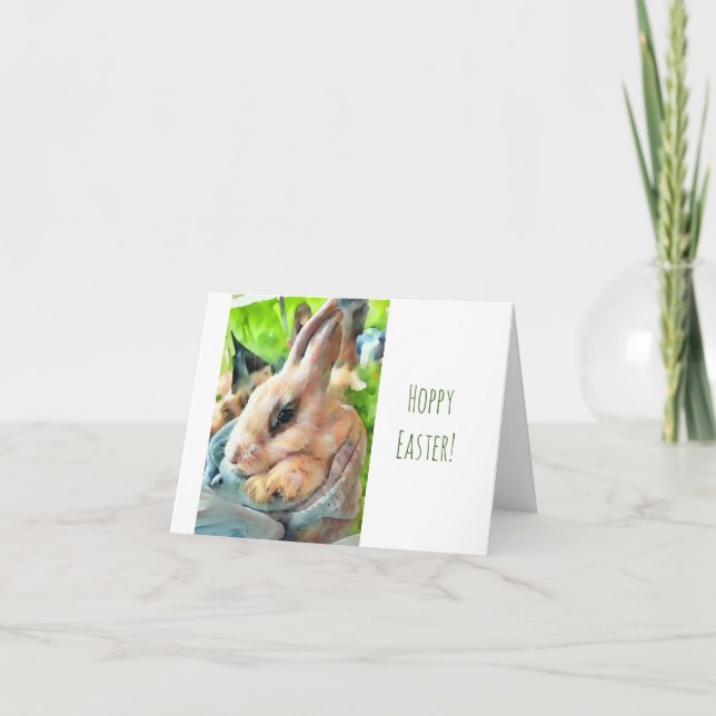Hoppy Easter Bunny Card (Front)