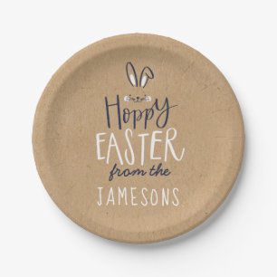 HOPPY EASTER BUNNY PAPER PLATE