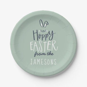 HOPPY EASTER BUNNY PAPER PLATE