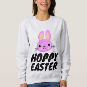 HOPPY EASTER BUNNY T-SHIRT SWEATSHIRT