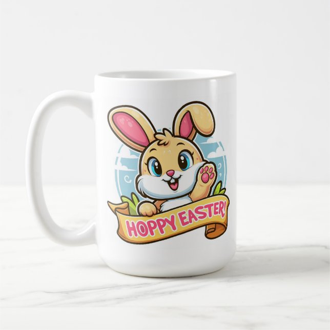 Hoppy Easter  Coffee Mug (Left)