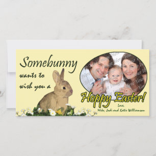 Hoppy Easter Custom Photo Card