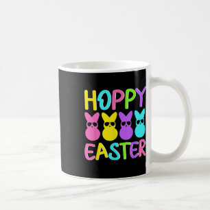 Hoppy Easter Cute Colourful Bunny Wearing Sungles Coffee Mug