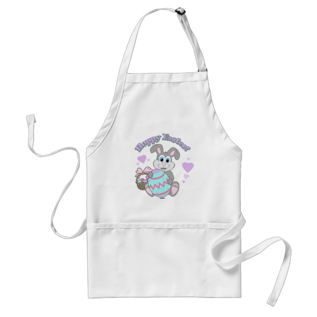 Hoppy Easter! Easter Bunny Standard Apron (Front)